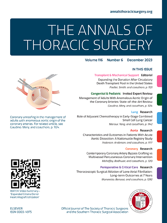 Go to journal home page - The Annals of Thoracic Surgery